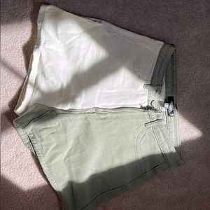 Misguided 2 Tone Denim shorts